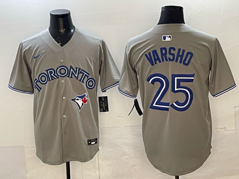Men Toronto Blue Jays #25 Varsho Grey 2026 Nike Game MLB Jersey 002